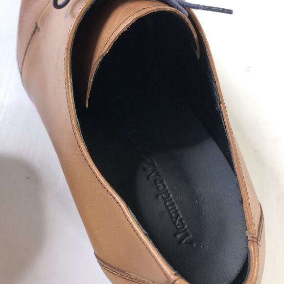 Alexander McQueen Emmanuel Khanh Men\'s EUR 46 US 13 Leather Dress Shoes Brown main image 4